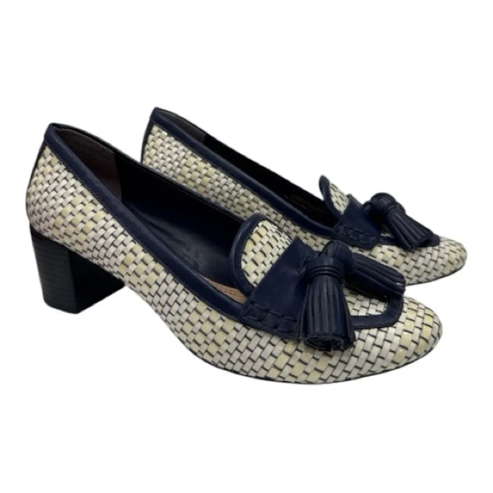 Tory Burch Womens Stamford Woven Tassel Pump size 6.5